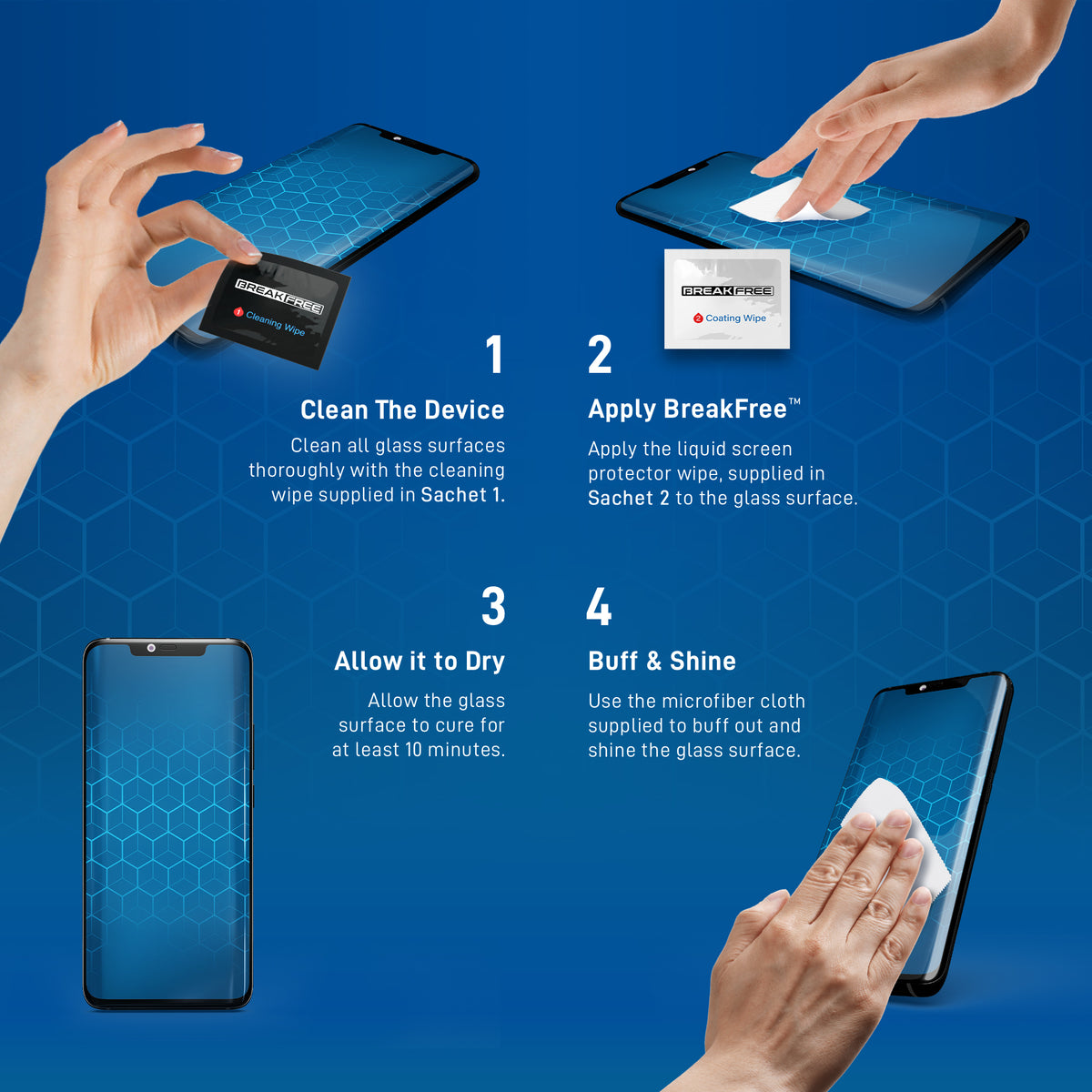 BREAK FREE Liquid Screen Protector with 150 Screen Protection Guarant
